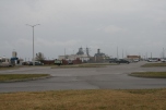 A limited view of the Naval Base (photography is limited for visitors at the Naval Base. This photo was allowed but had to be taken from the tour bus.) "the Naval base constantly reminds us of Norfolk as a guest house and transportation point for those who come and go."