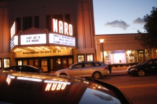 Independent Naro Cinema by night (Norfolk, VA)